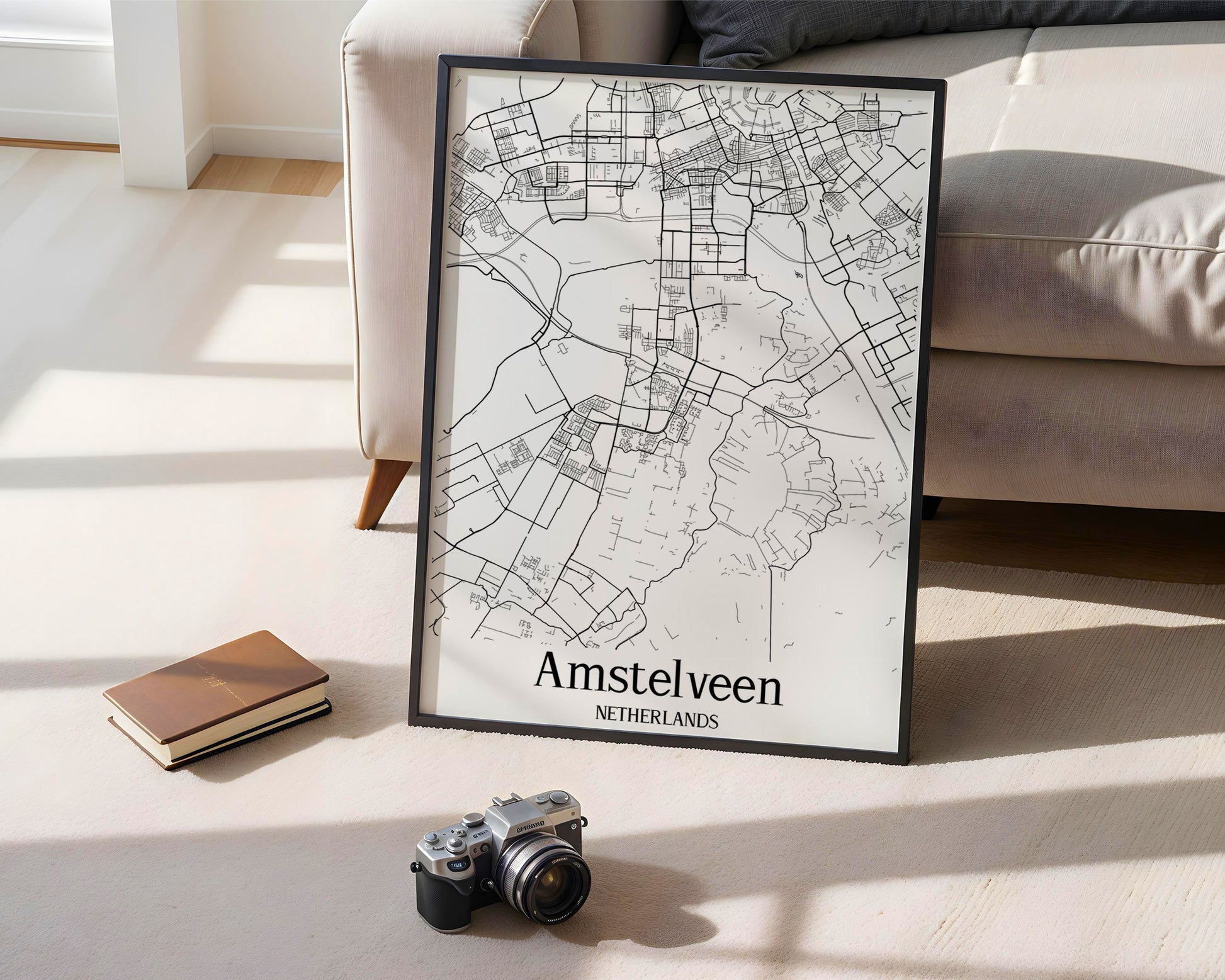 Amstelveen Netherlands City Map Poster - GroovyGrove