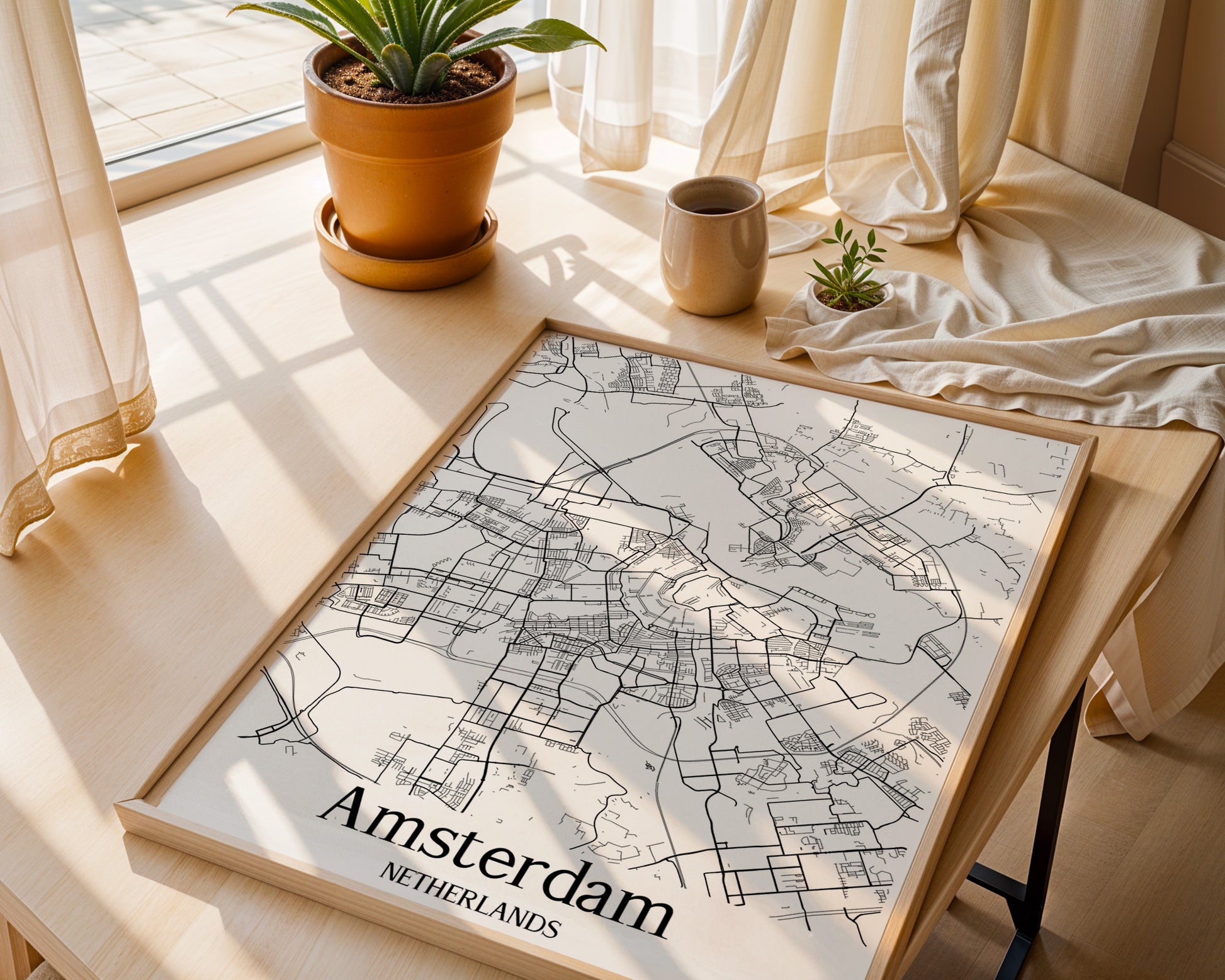 Amsterdam Netherlands City Map Poster - GroovyGrove