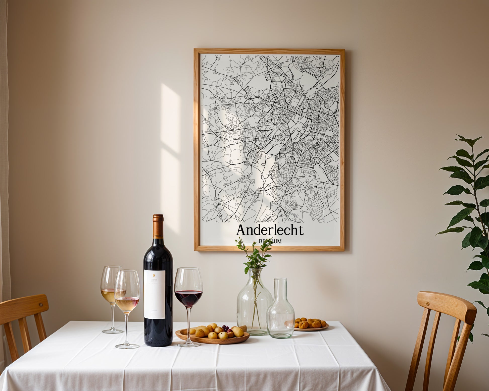 Anderlecht Belgium City Map Poster - GroovyGrove