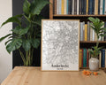 Anderlecht Belgium City Map Poster - GroovyGrove