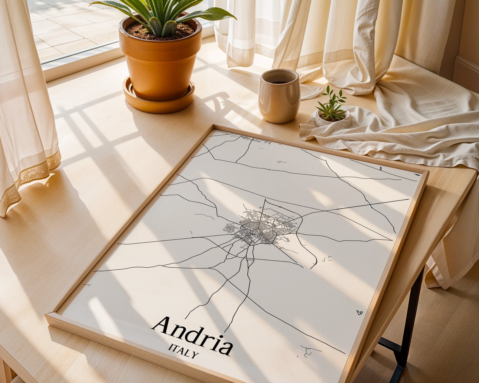 Andria Italy City Map Poster - GroovyGrove