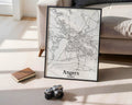 Angers France City Map Poster - GroovyGrove