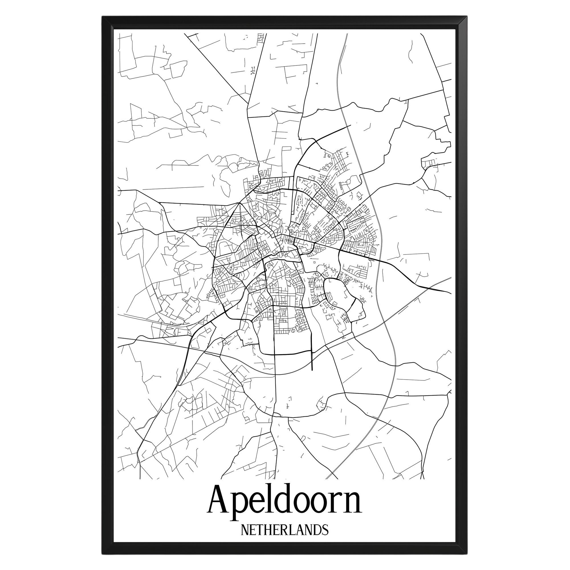 Apeldoorn Netherlands City Map Poster - GroovyGrove