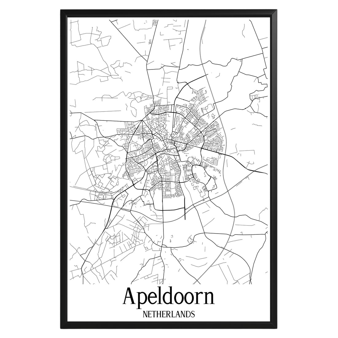 Apeldoorn Netherlands City Map Poster - GroovyGrove