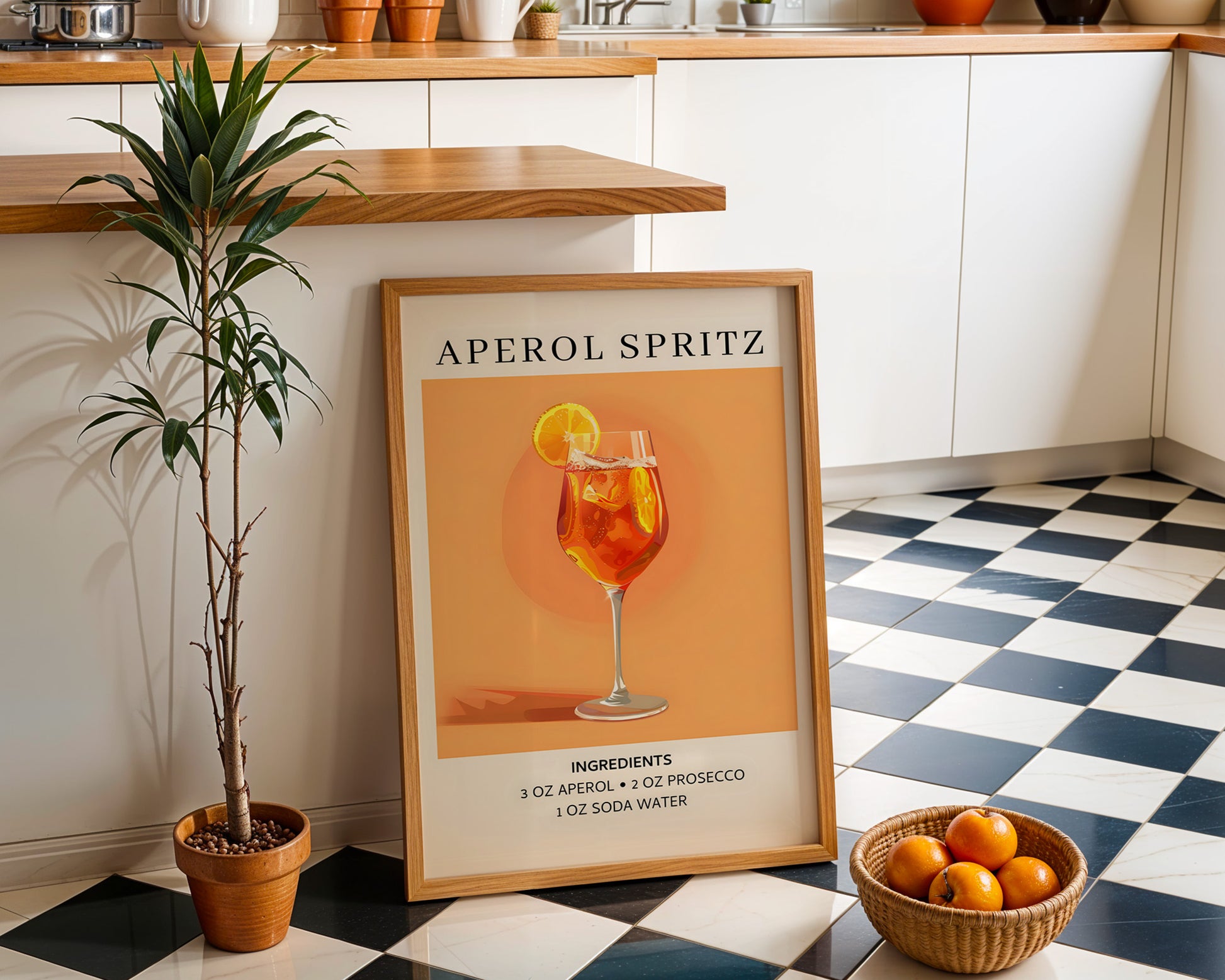 Aperol Spritz Vintage Cocktail Poster - GroovyGrove