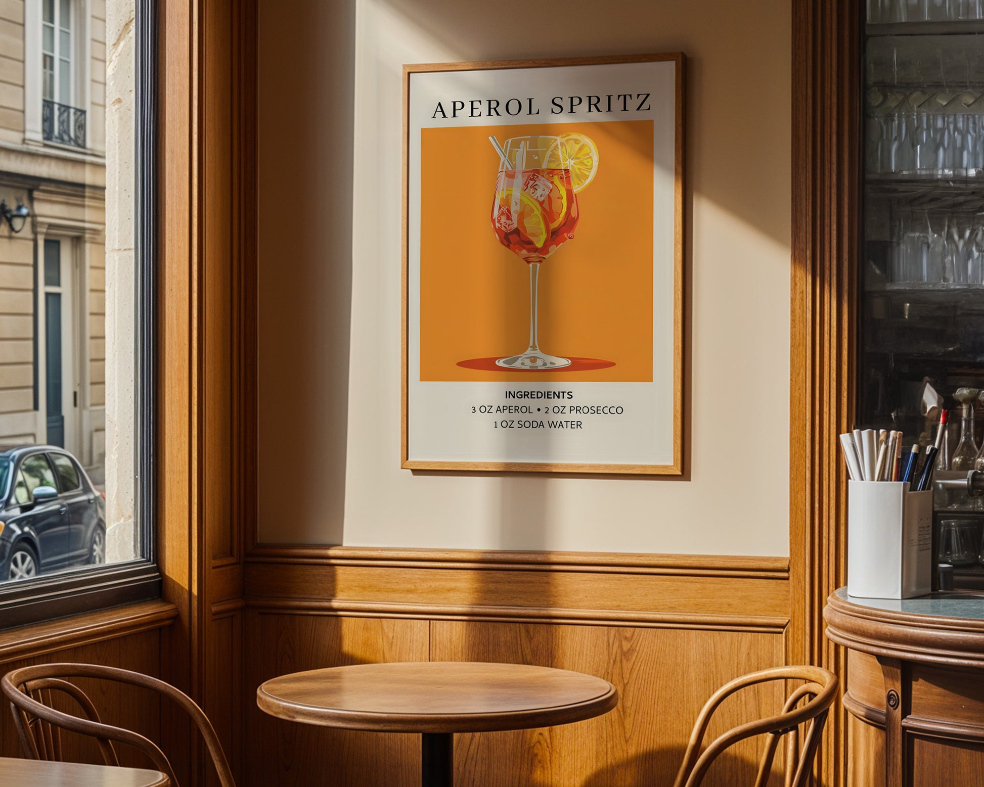 Aperol Spritz Vintage Cocktail Poster - GroovyGrove