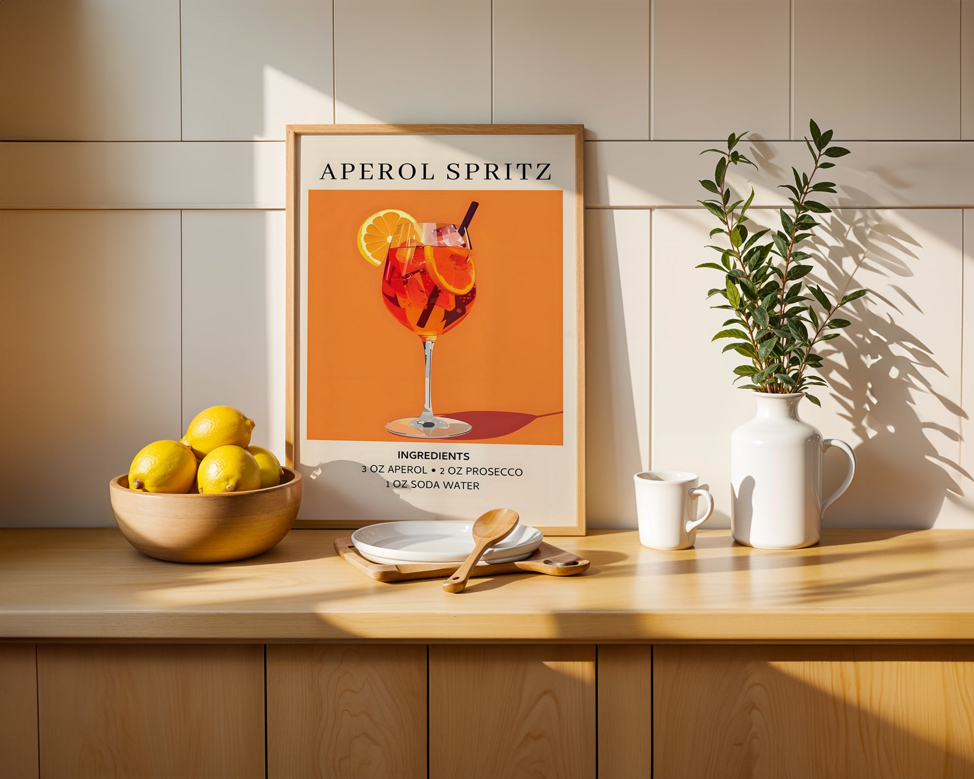 Aperol Spritz Vintage Cocktail Poster - GroovyGrove