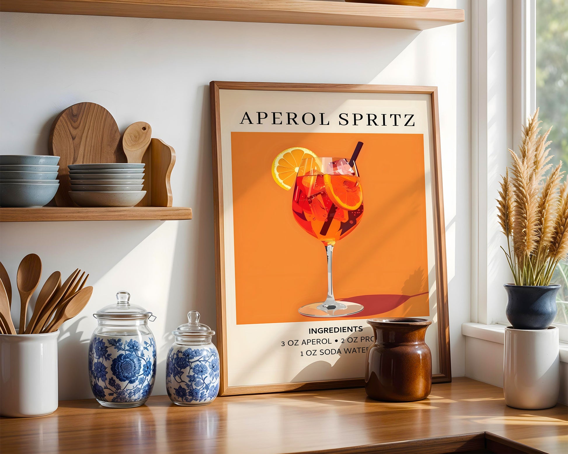 Aperol Spritz Vintage Cocktail Poster - GroovyGrove