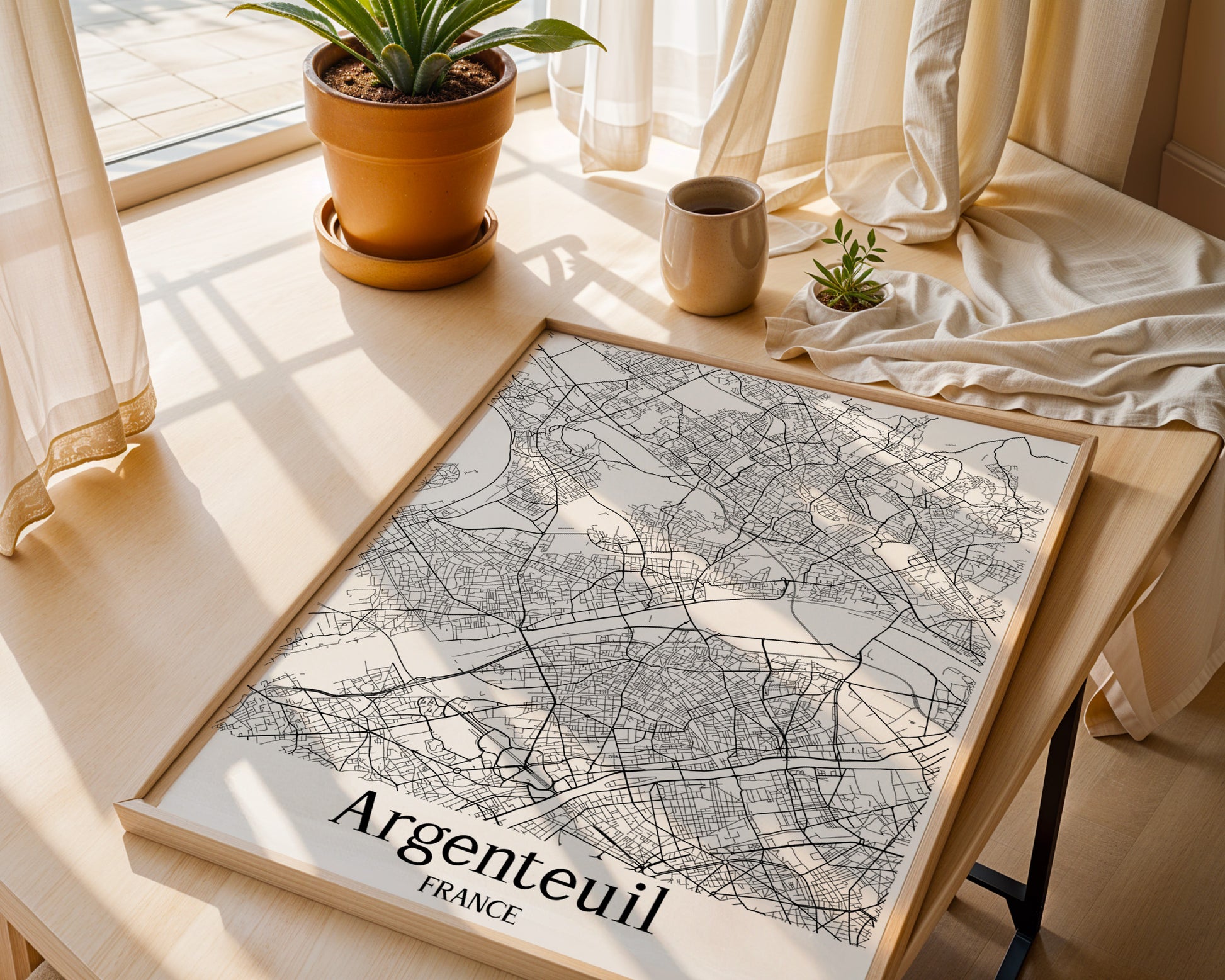 Argenteuil France City Map Poster - GroovyGrove