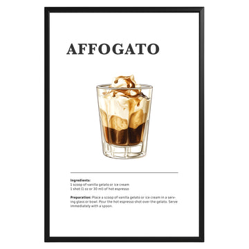 Affogato Coffee Recipe Poster - GroovyGrove