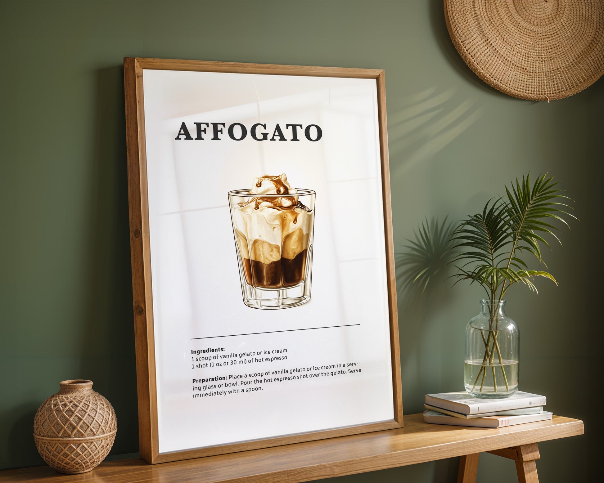 Affogato Coffee Recipe Poster - GroovyGrove