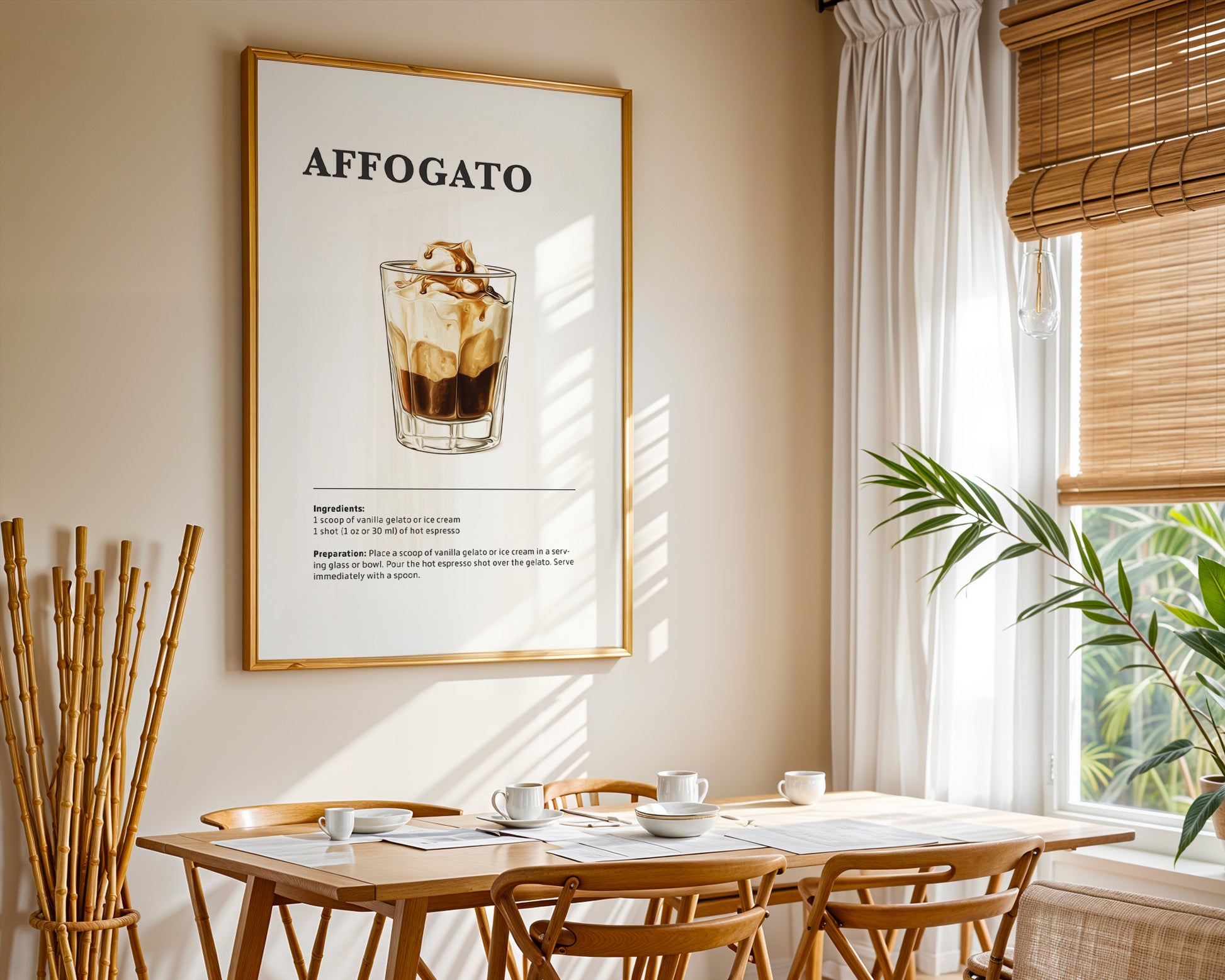 Affogato Coffee Recipe Poster - GroovyGrove