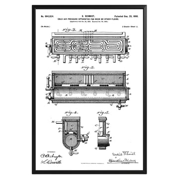 Air Pressure For Brewing Beer 1900 Patent Poster - GroovyGrove