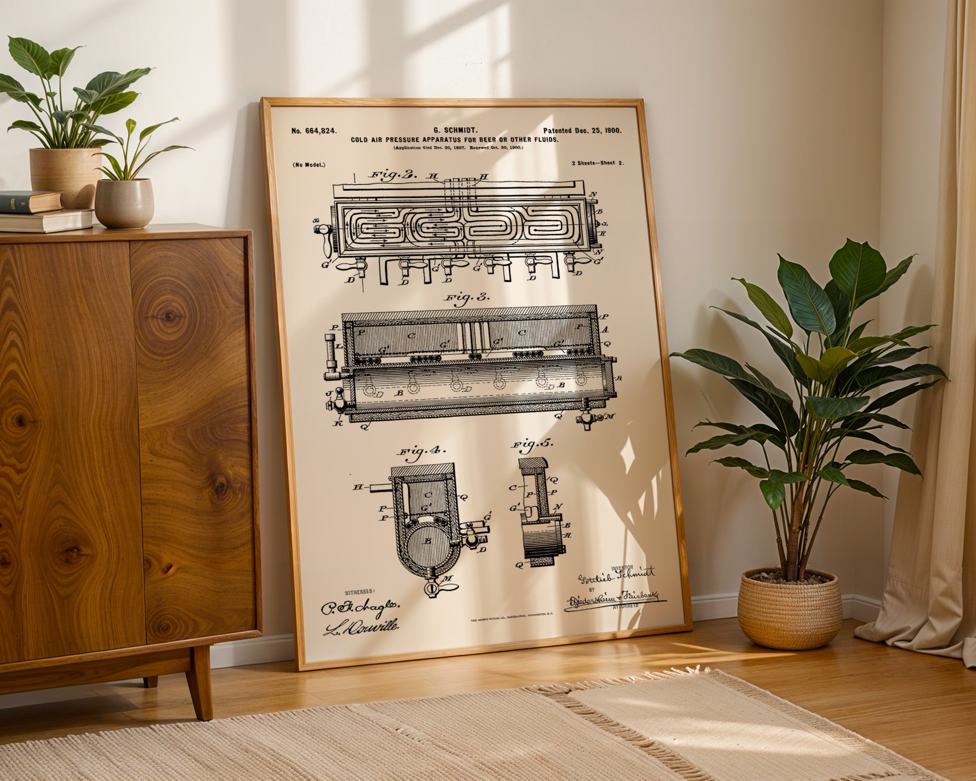 Air Pressure For Brewing Beer 1900 Patent Poster - GroovyGrove