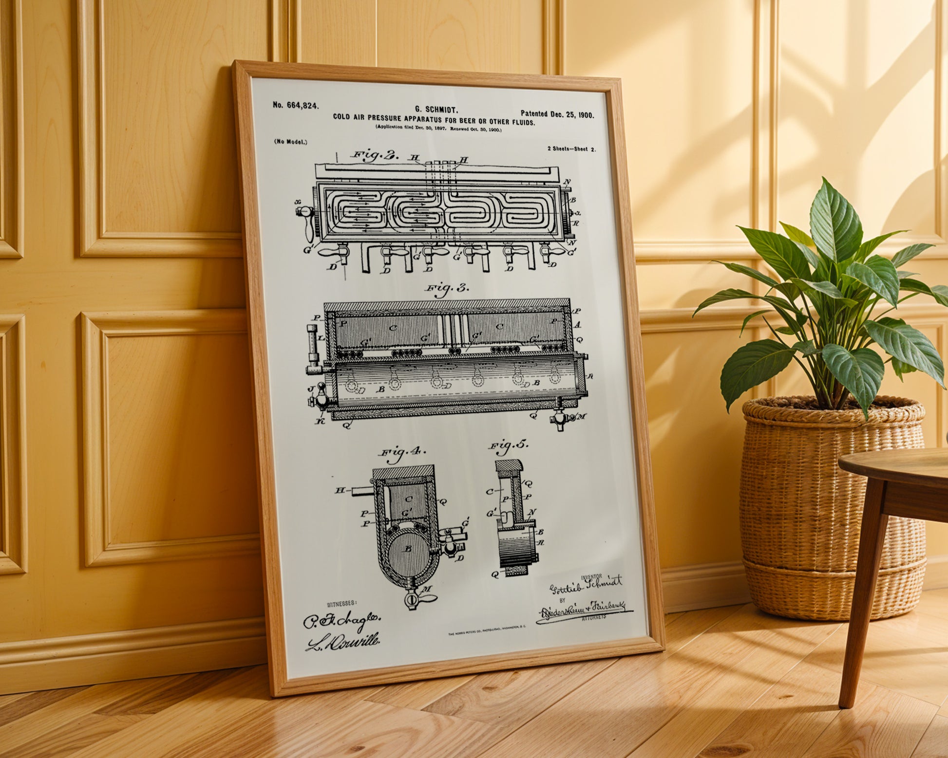 Air Pressure For Brewing Beer 1900 Patent Poster - GroovyGrove