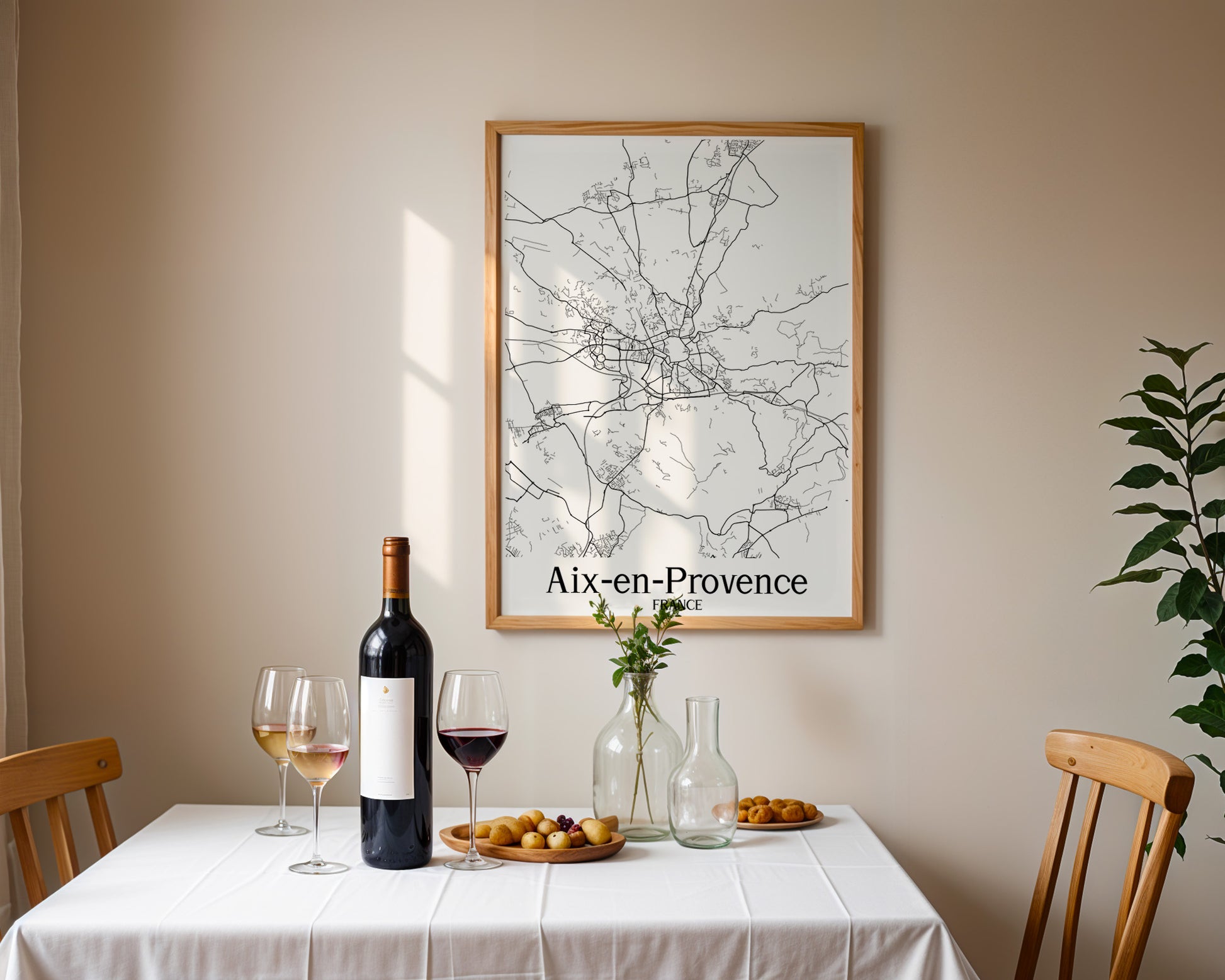 Aix-en-Provence France City Map Poster - GroovyGrove