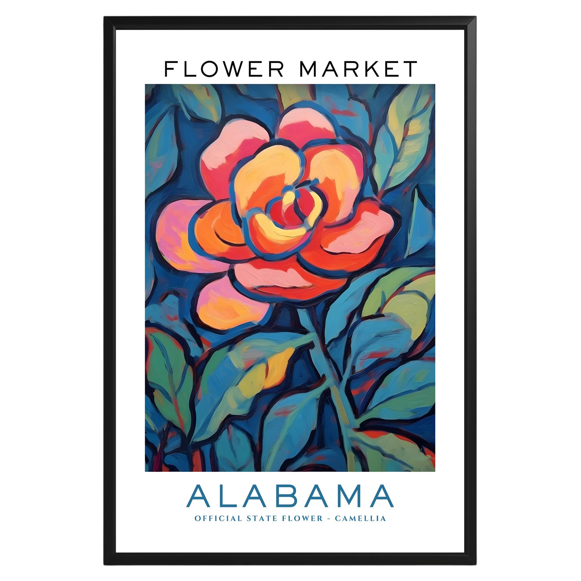 Alabama State Flower Market Poster - GroovyGrove