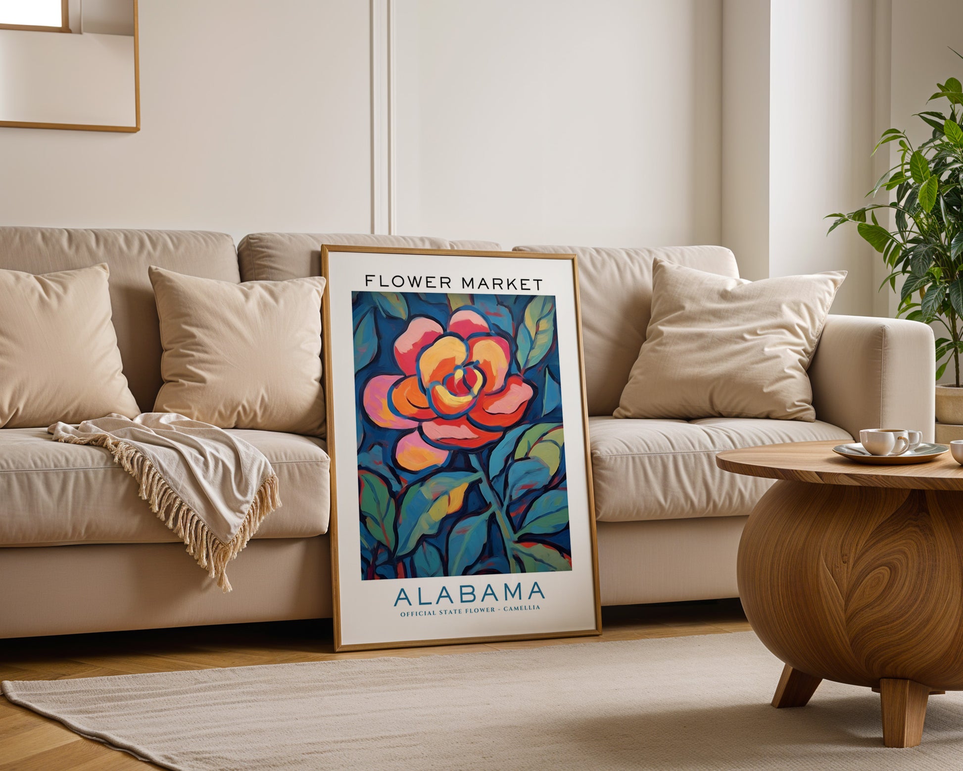 Alabama State Flower Market Poster - GroovyGrove