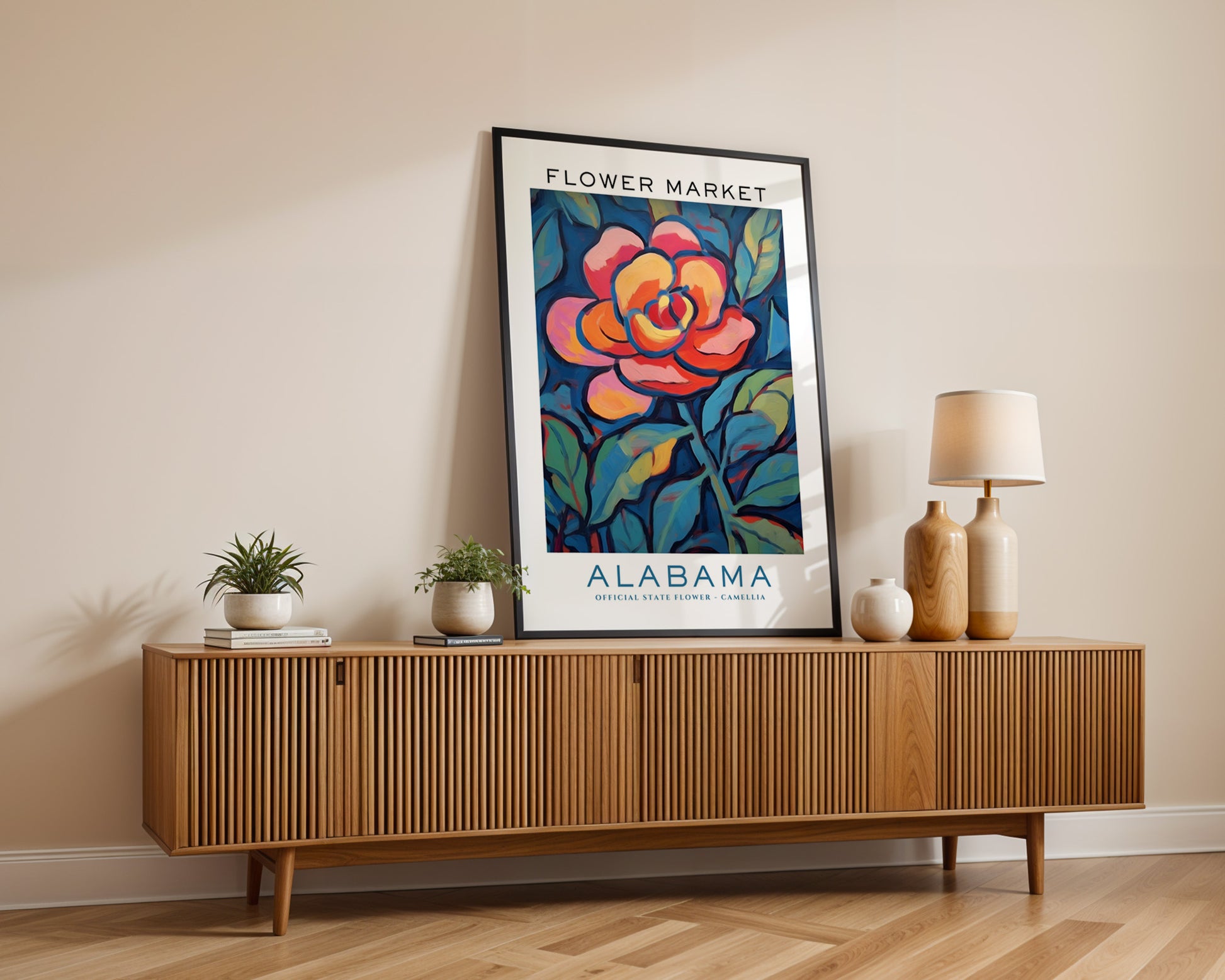 Alabama State Flower Market Poster - GroovyGrove