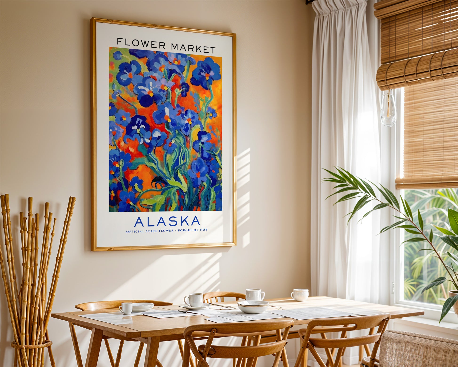 Alaska State Flower Market Poster - GroovyGrove