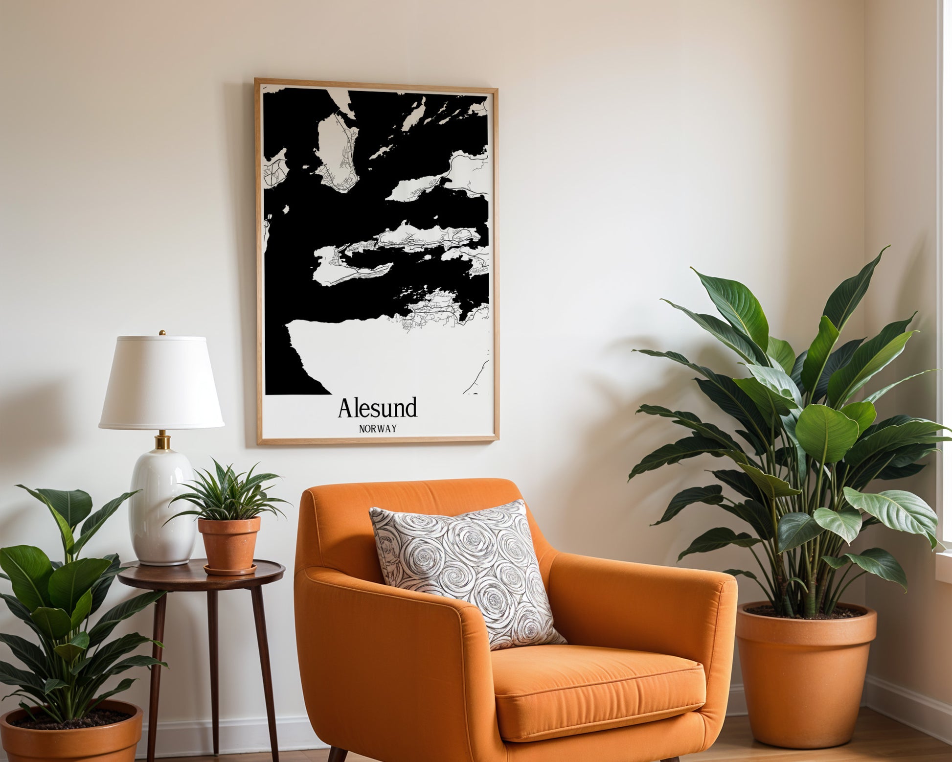 Alesund Norway City Map Poster - GroovyGrove