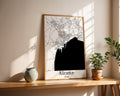 Alicante Spain City Map Poster - GroovyGrove