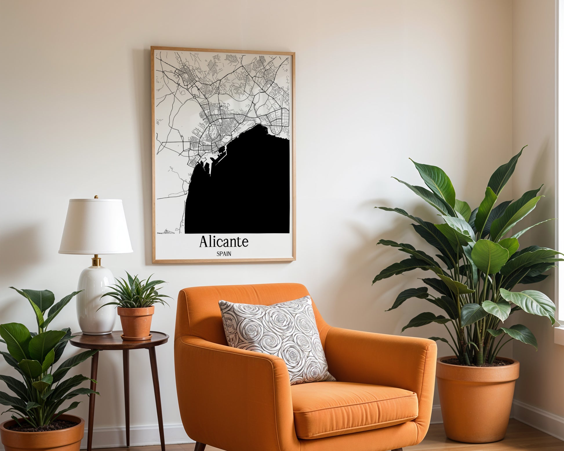 Alicante Spain City Map Poster - GroovyGrove