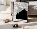 Alicante Spain City Map Poster - GroovyGrove