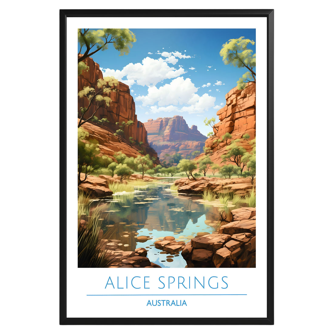 Alice Springs Australia Poster - GroovyGrove