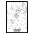 Alkmaar Netherlands City Map Poster - GroovyGrove