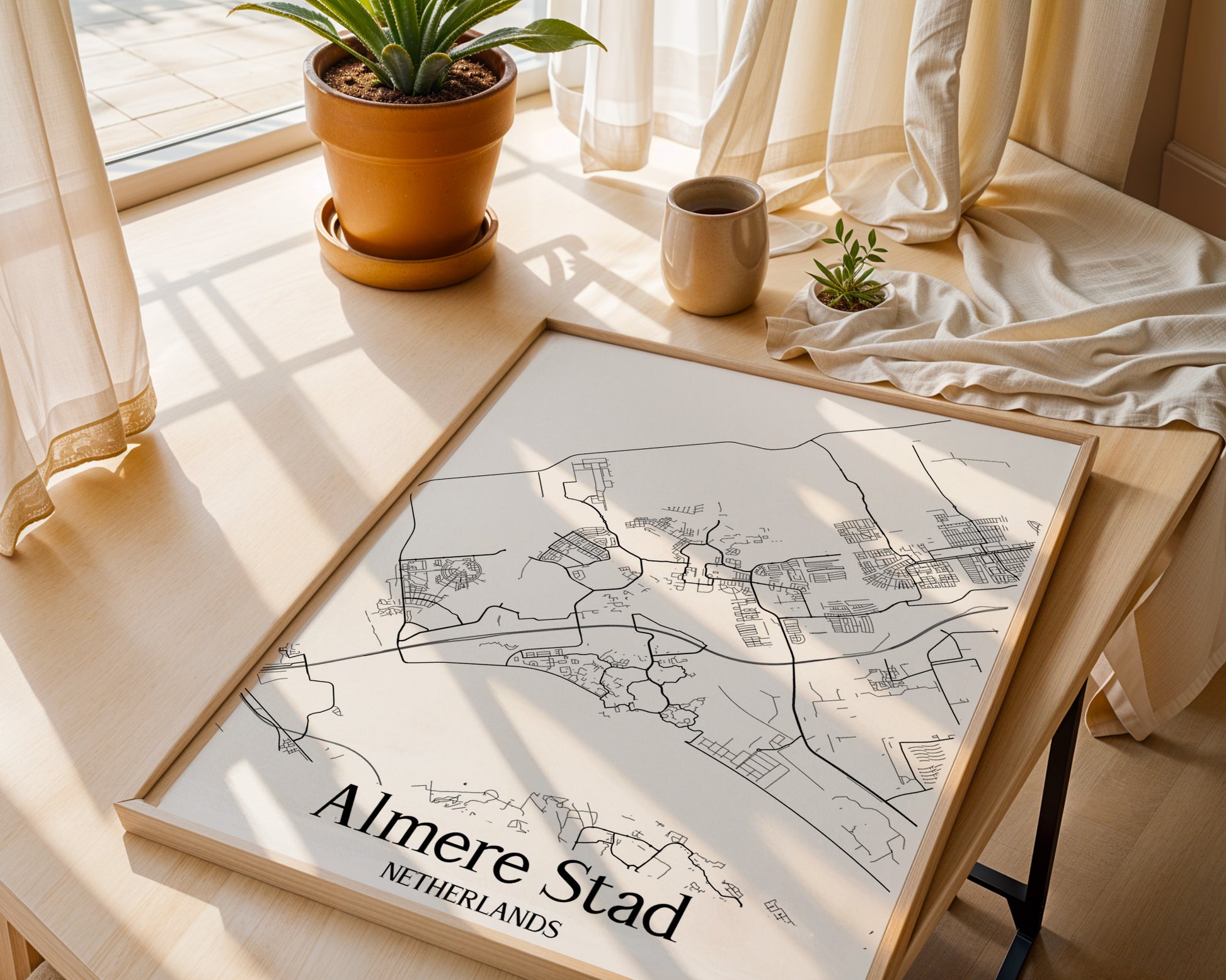 Almere Netherlands City Map Poster - GroovyGrove