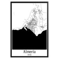 Almeria Spain City Map Poster - GroovyGrove