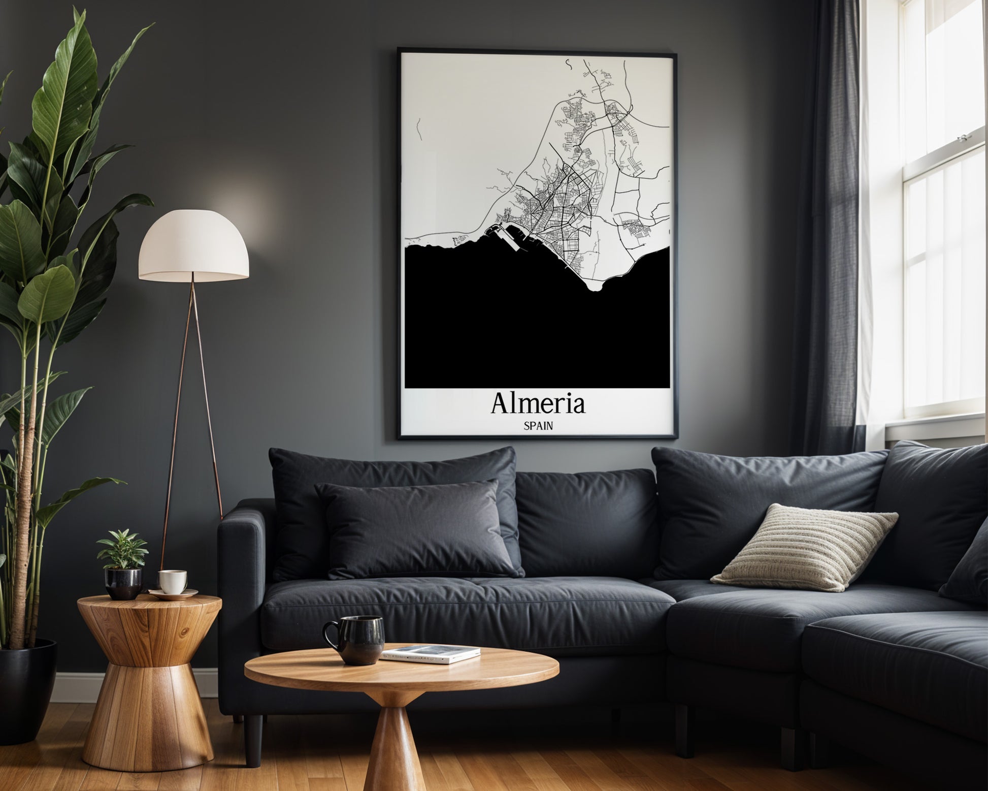 Almeria Spain City Map Poster - GroovyGrove