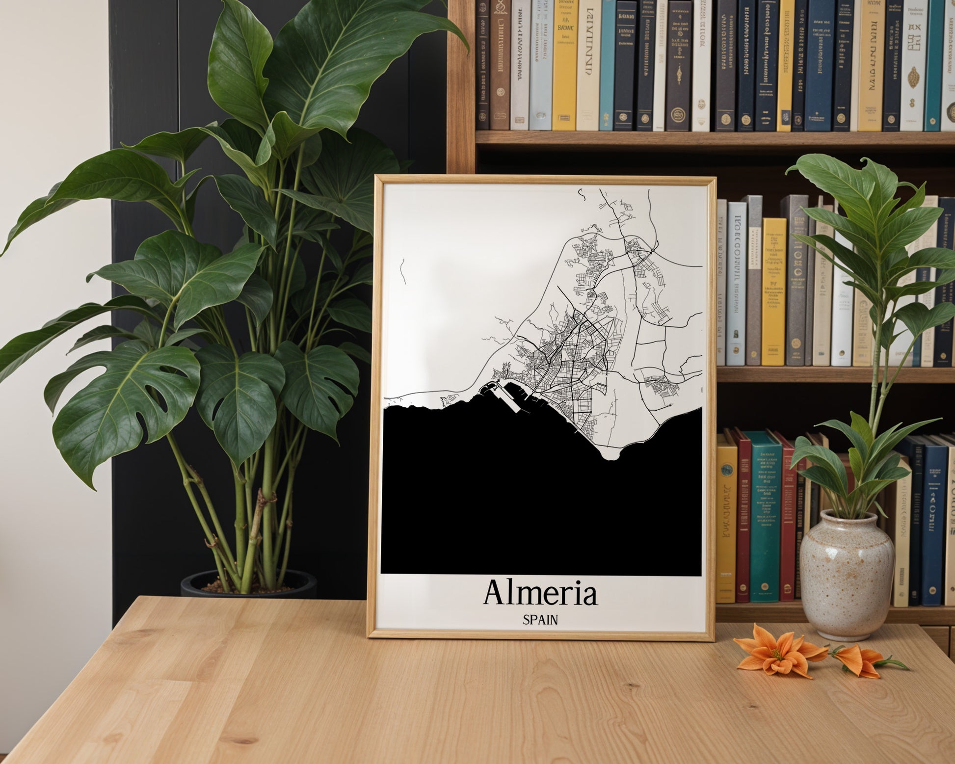 Almeria Spain City Map Poster - GroovyGrove