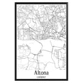 Altona Germany City Map Poster - GroovyGrove