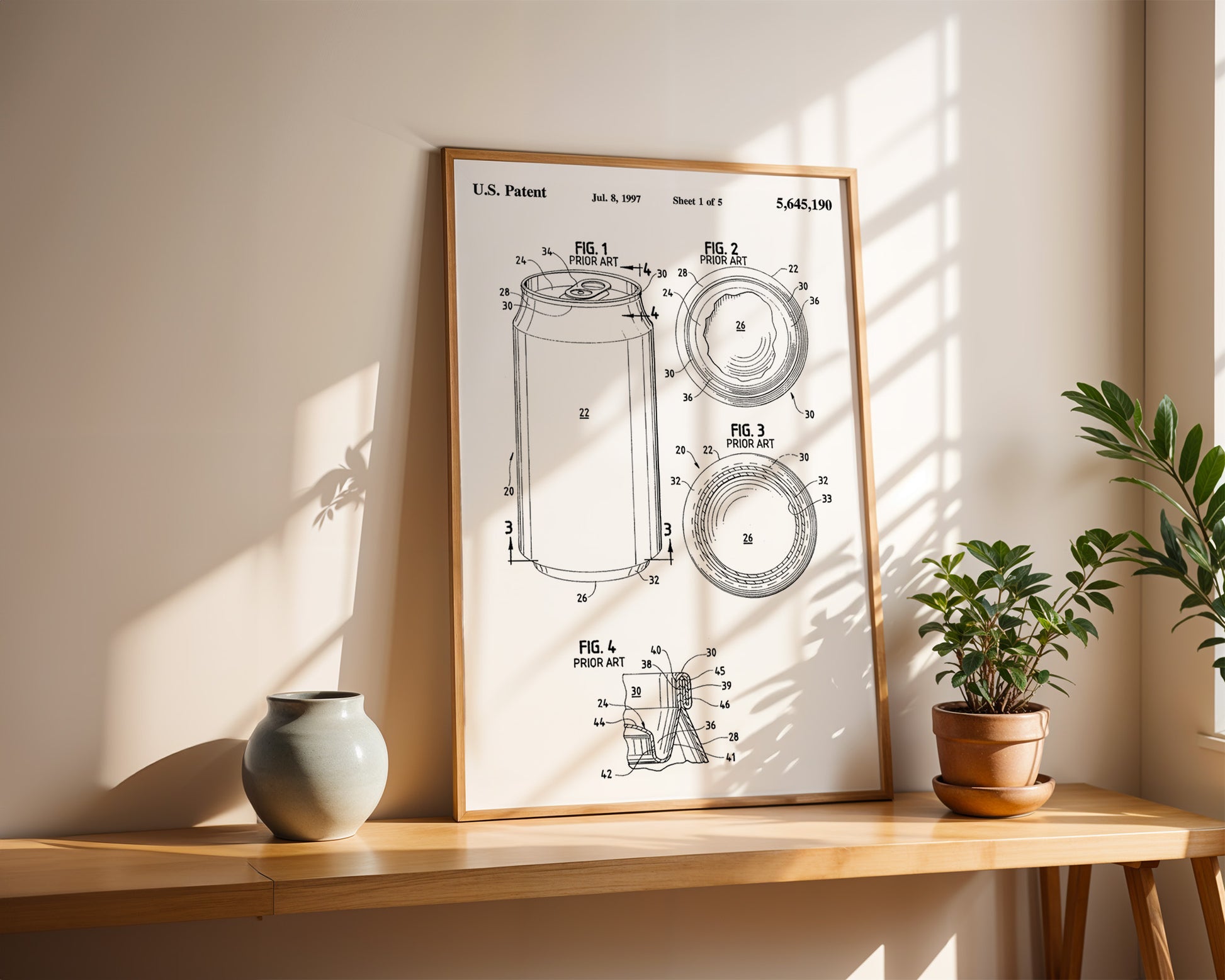 Aluminum Beer Can 1997 Patent Poster - GroovyGrove