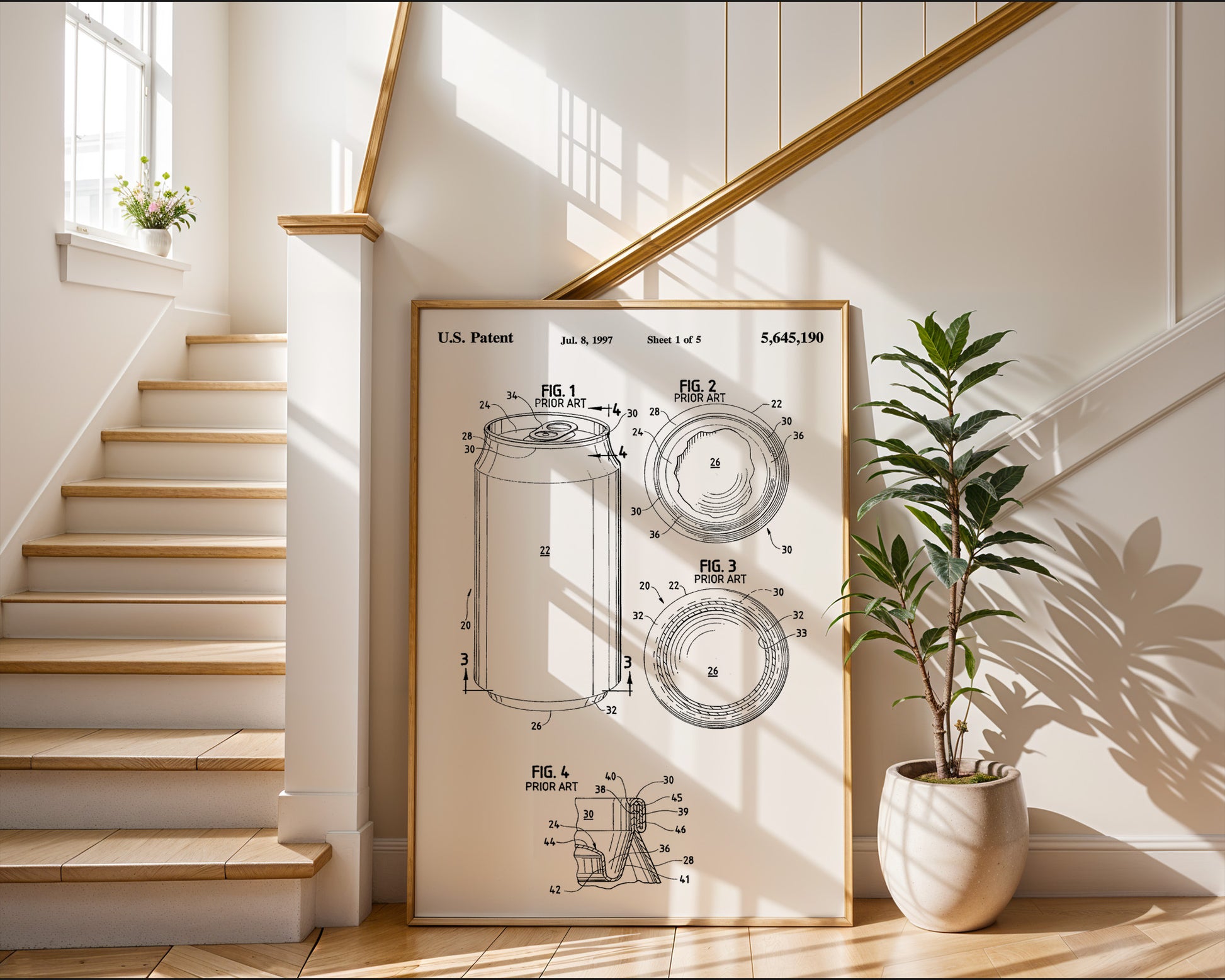 Aluminum Beer Can 1997 Patent Poster - GroovyGrove