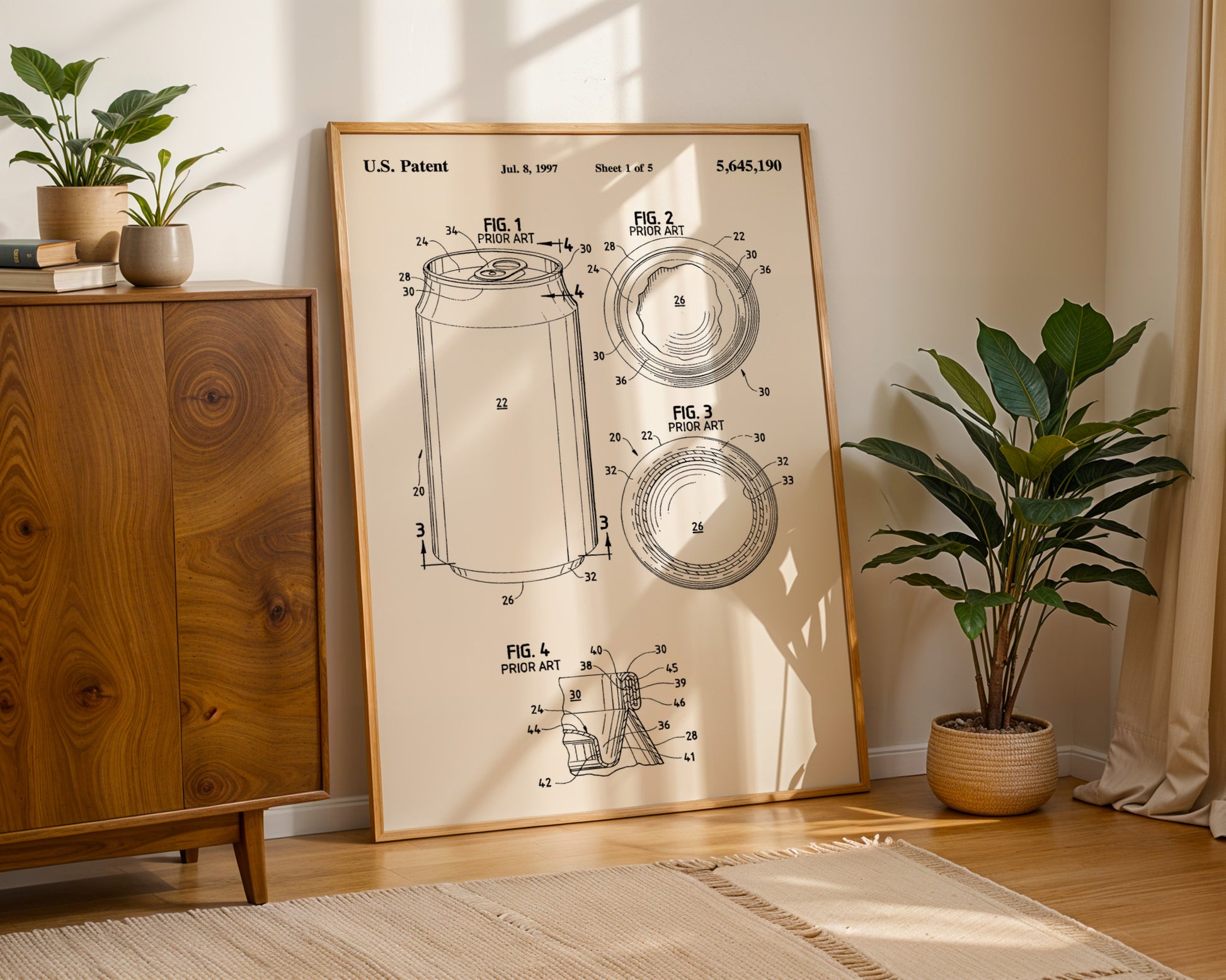 Aluminum Beer Can 1997 Patent Poster - GroovyGrove