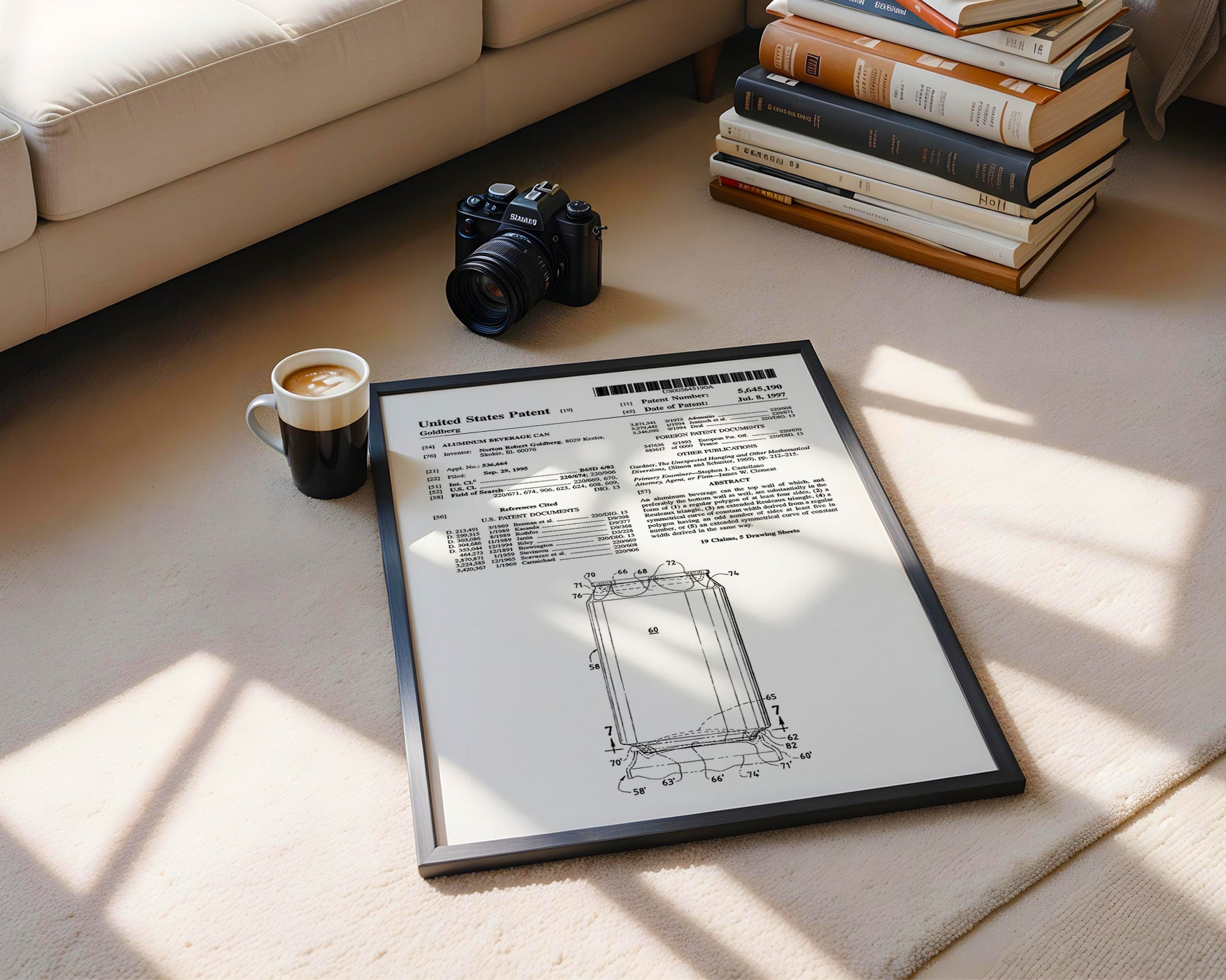 Aluminum Beverage Can 1997 Patent Poster - GroovyGrove