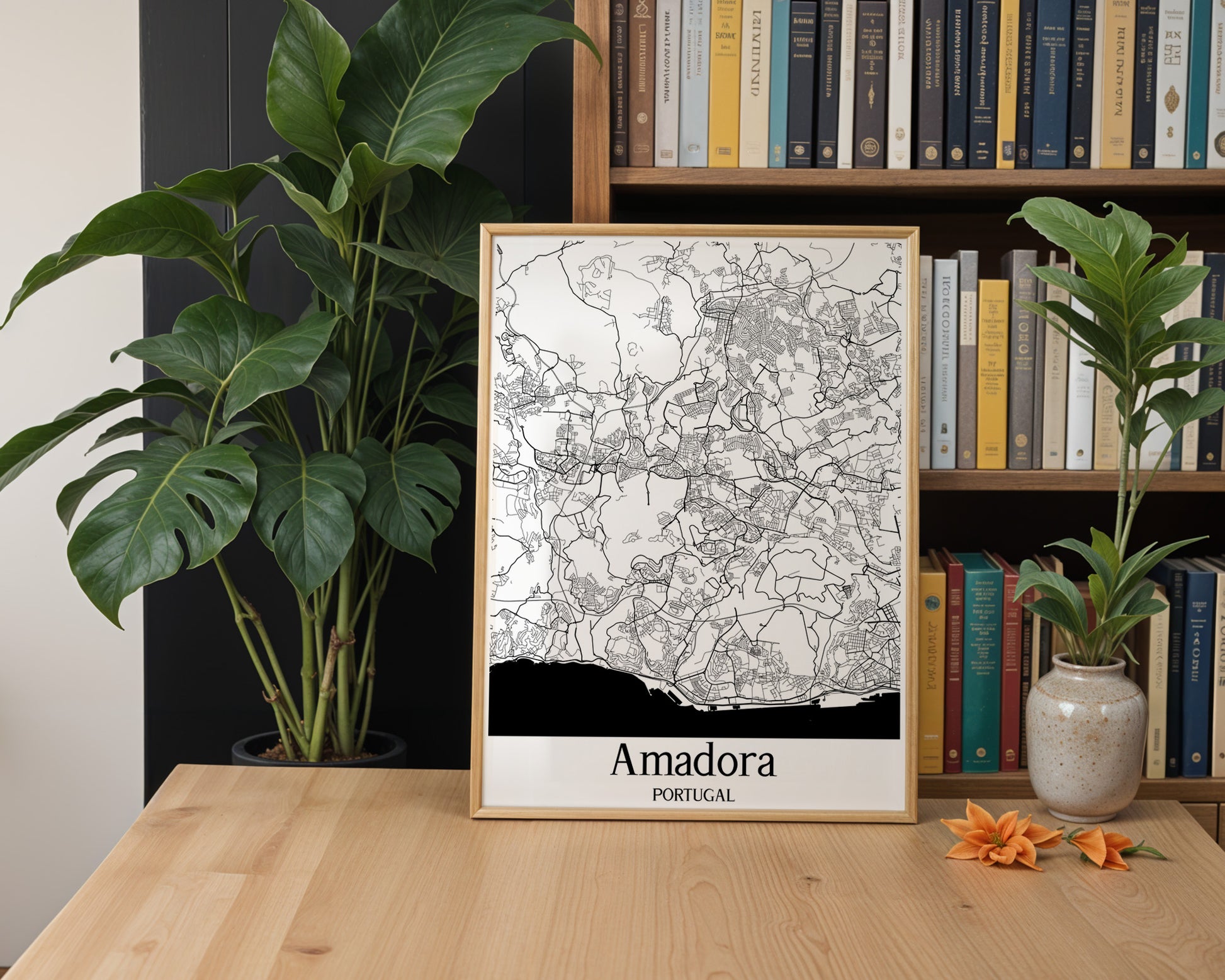 Amadora Portugal City Map Poster - GroovyGrove