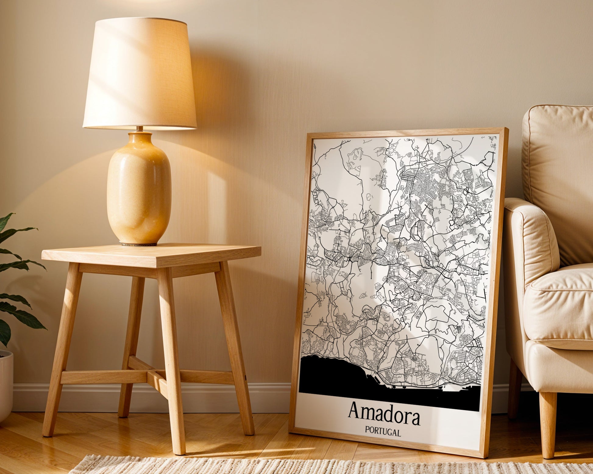 Amadora Portugal City Map Poster - GroovyGrove