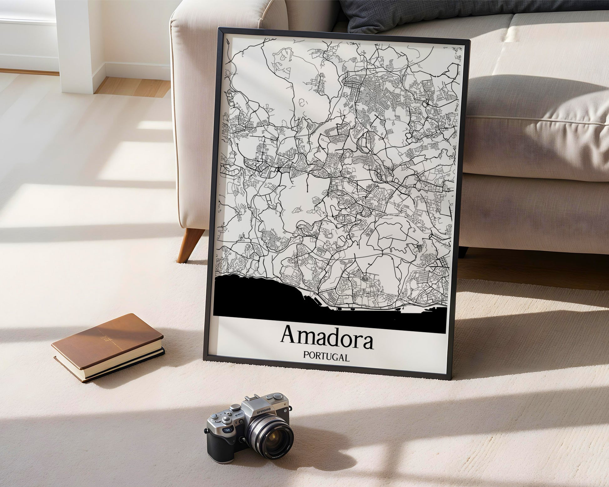 Amadora Portugal City Map Poster - GroovyGrove