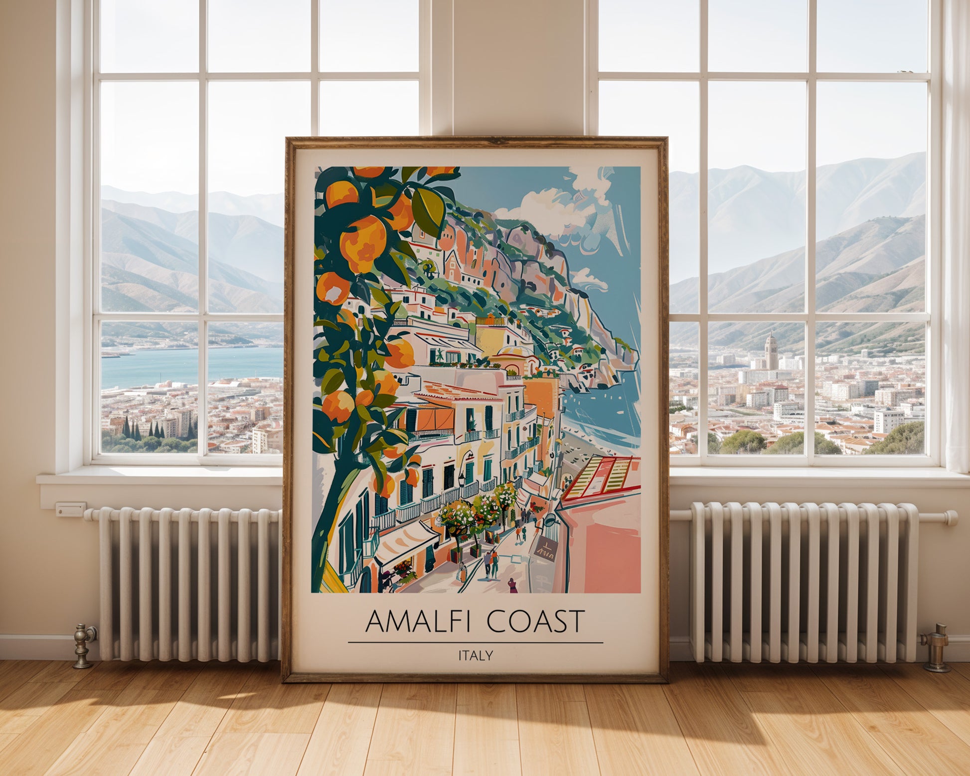 Amalfi Coast Italy Travel Poster - GroovyGrove