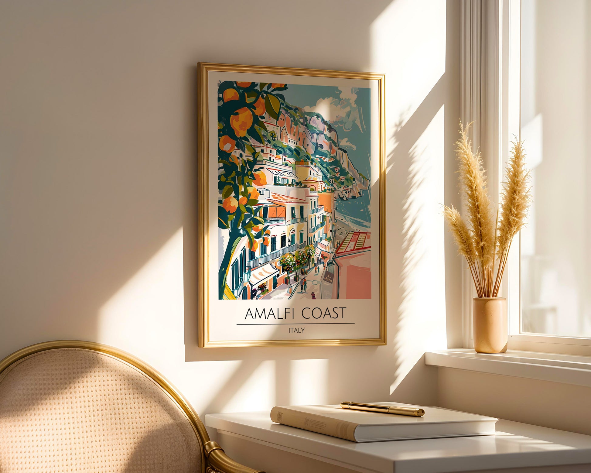 Amalfi Coast Italy Travel Poster - GroovyGrove