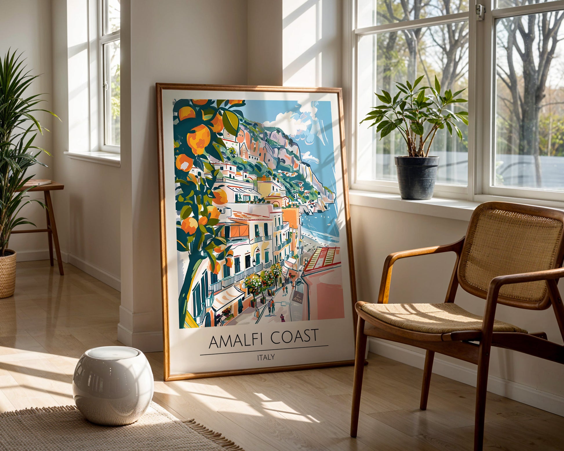 Amalfi Coast Italy Travel Poster - GroovyGrove