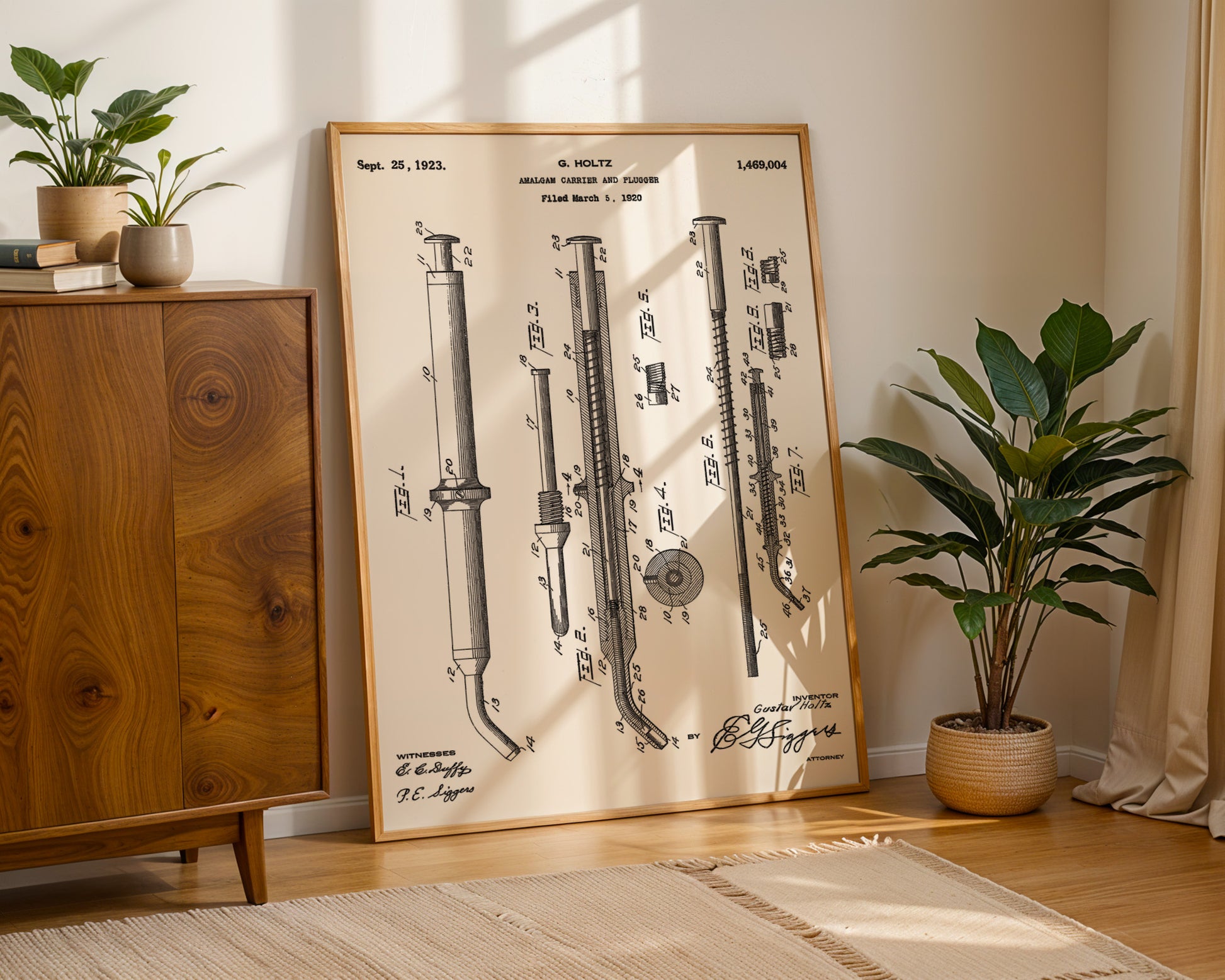 Amalgam Carrier Dental 1923 Patent Poster - GroovyGrove