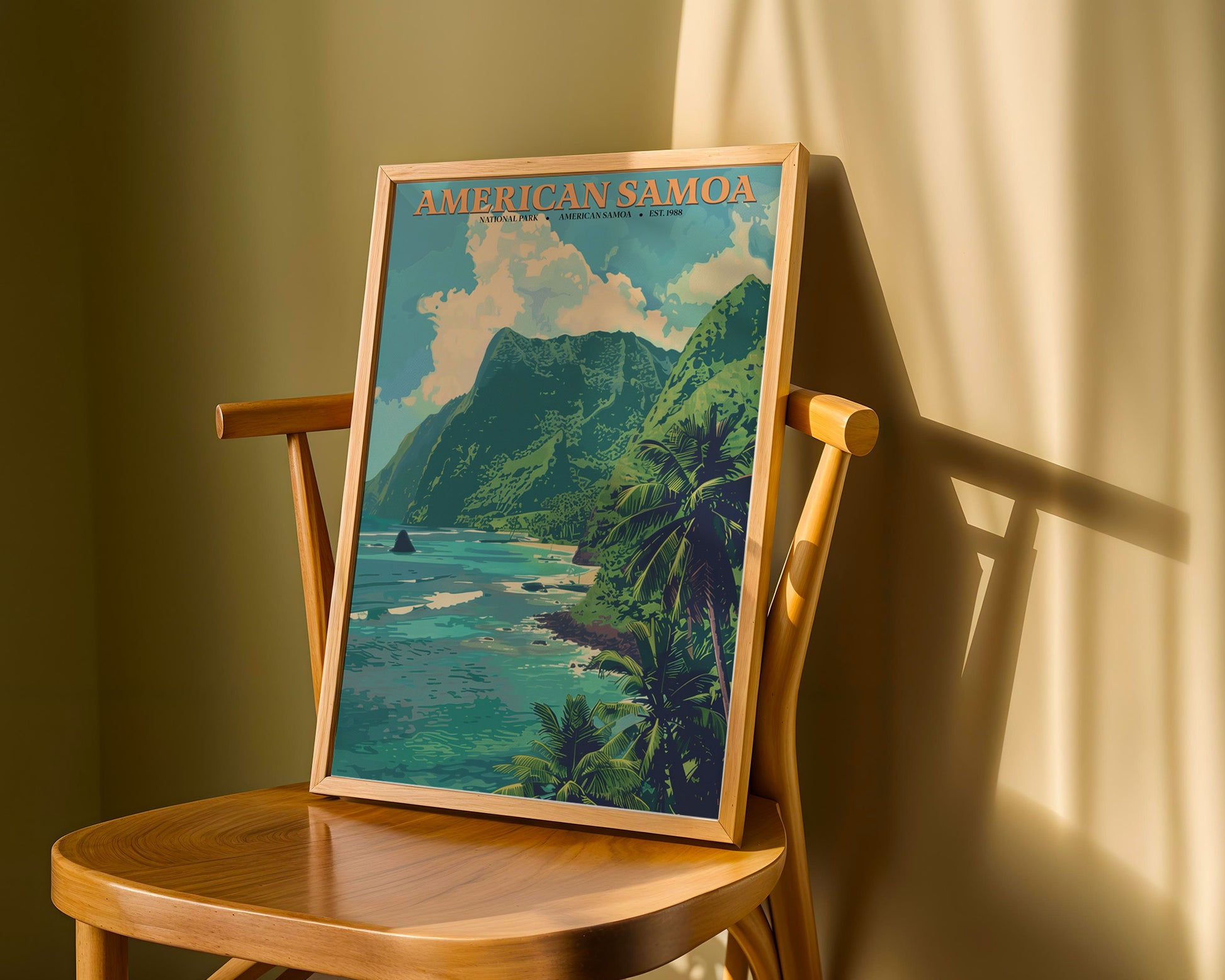 American Samoa National Park Vintage Poster - GroovyGrove