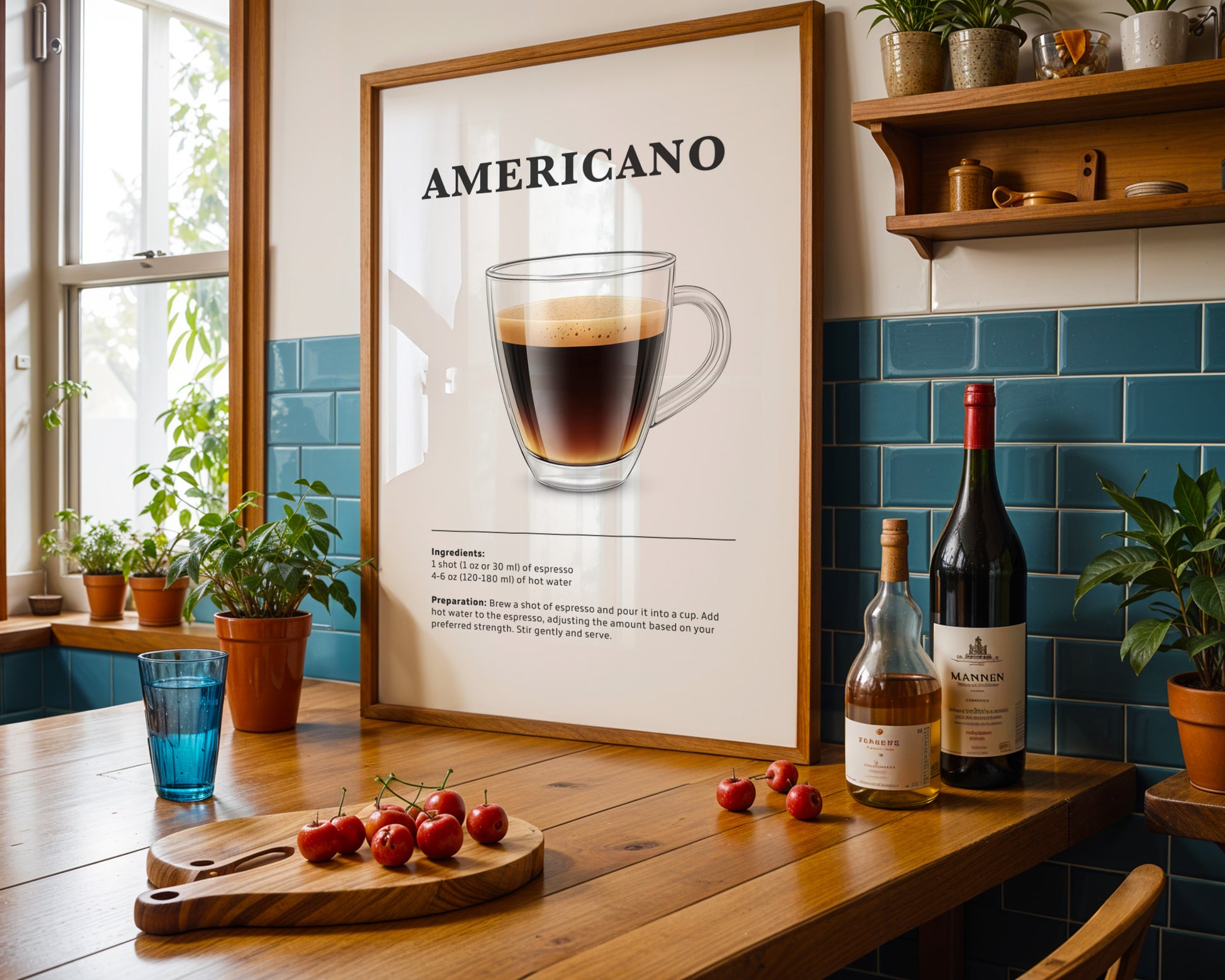 Americano Coffee Recipe Poster - GroovyGrove