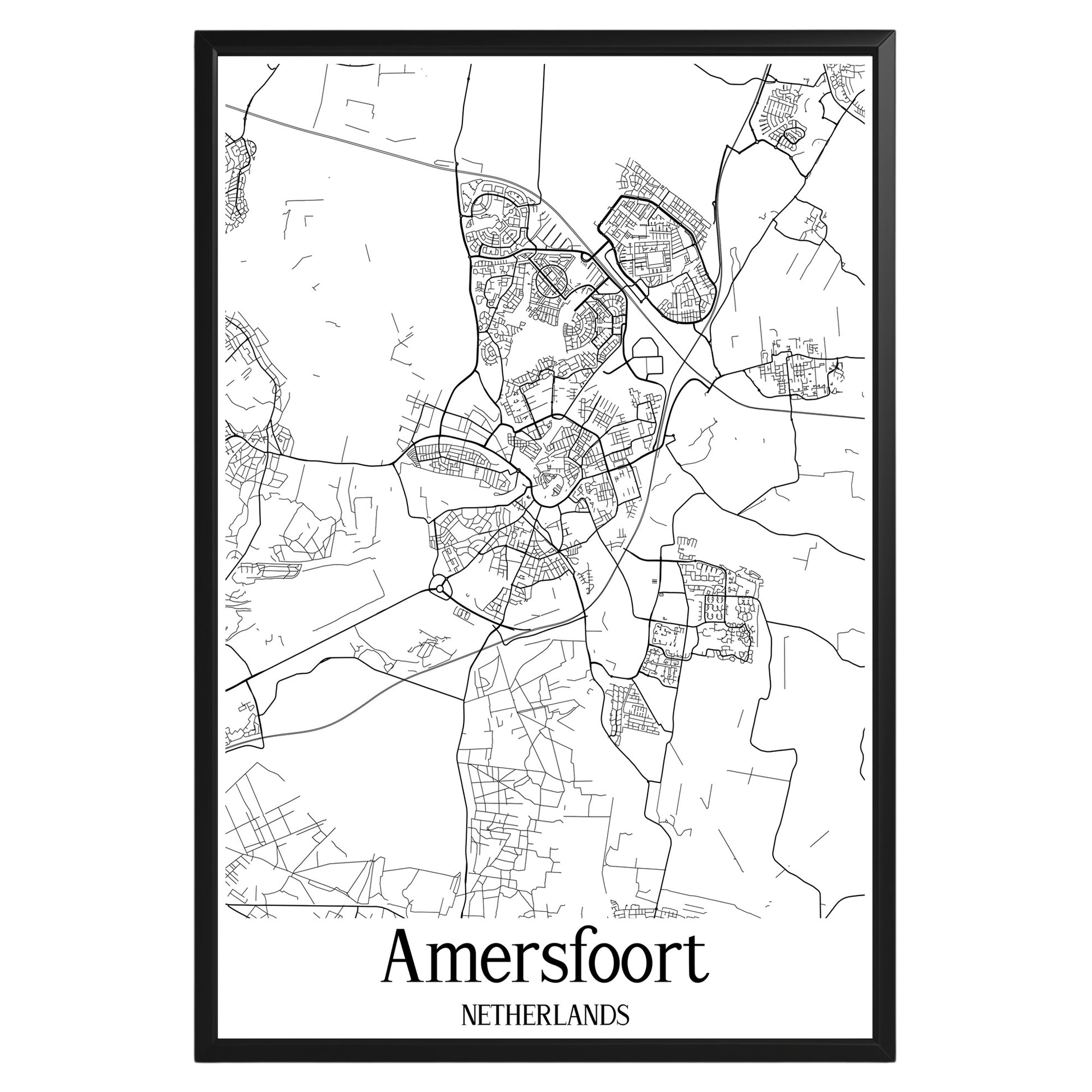 Amersfoort Netherlands City Map Poster - GroovyGrove