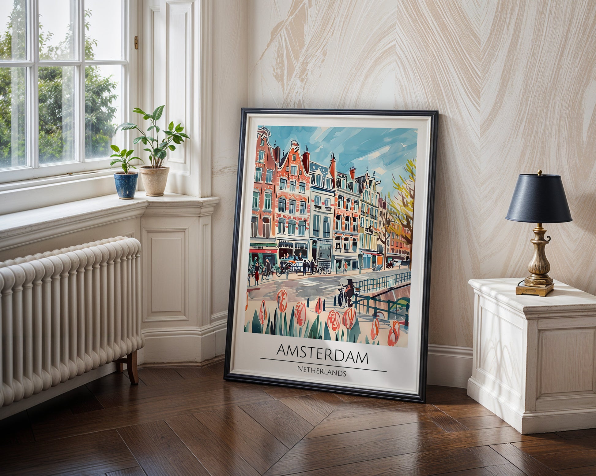 Amsterdam Netherlands Travel Poster - GroovyGrove